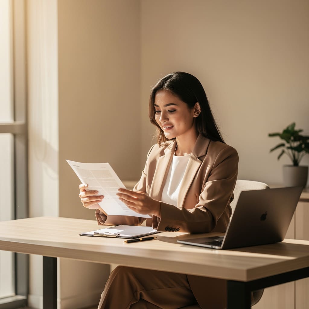 Job seeker reviewing opportunities
